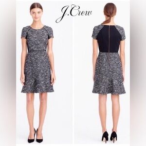 J Crew Grey All Day Wear Tweed Dress Size 4